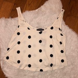 Polka dot crop top